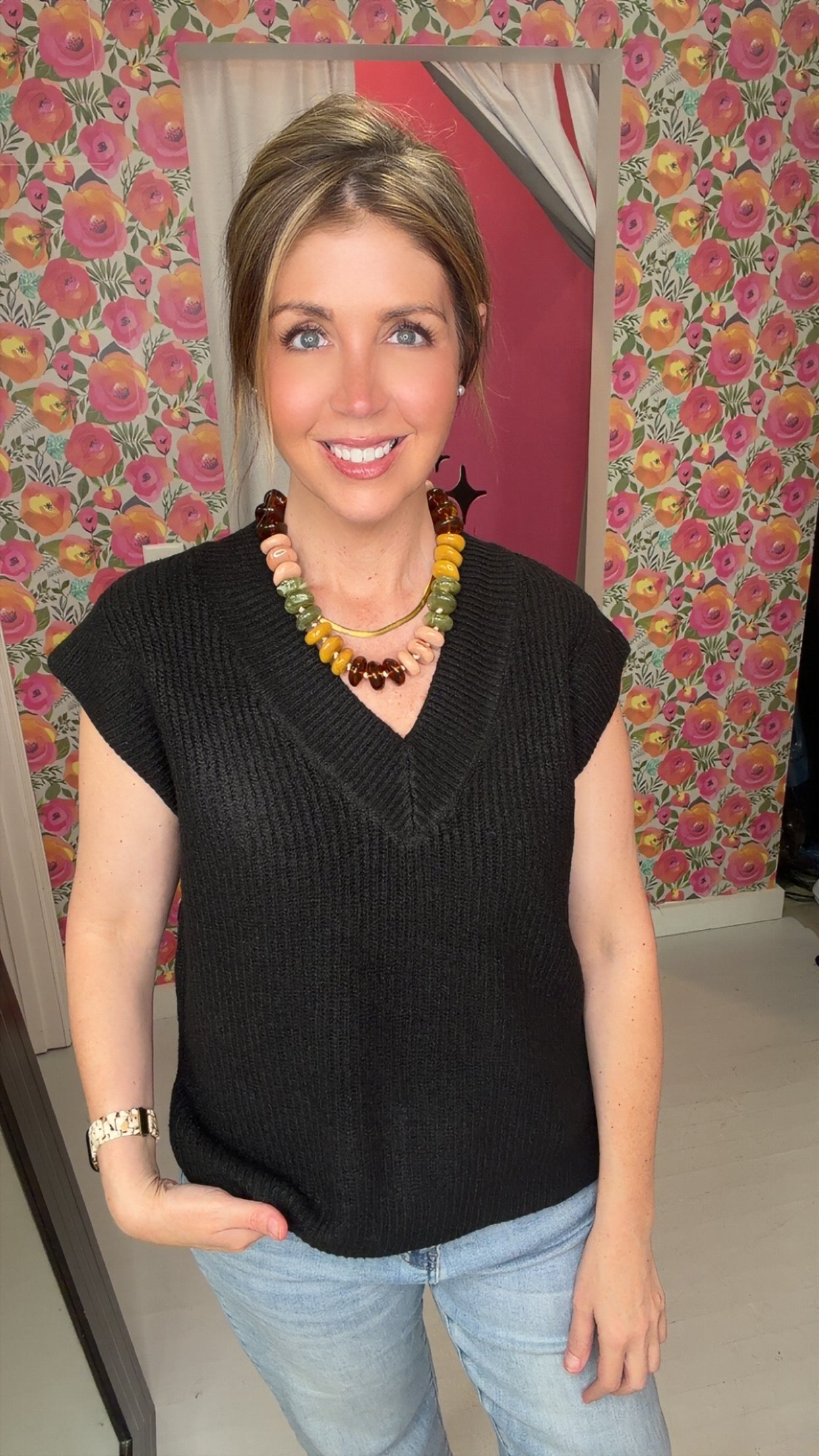 Layer Me Up Sweater Vest {Black}