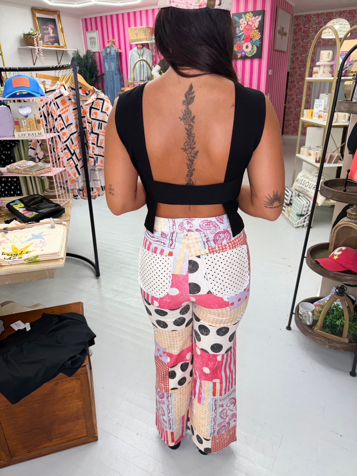 Playful Patch Jeans