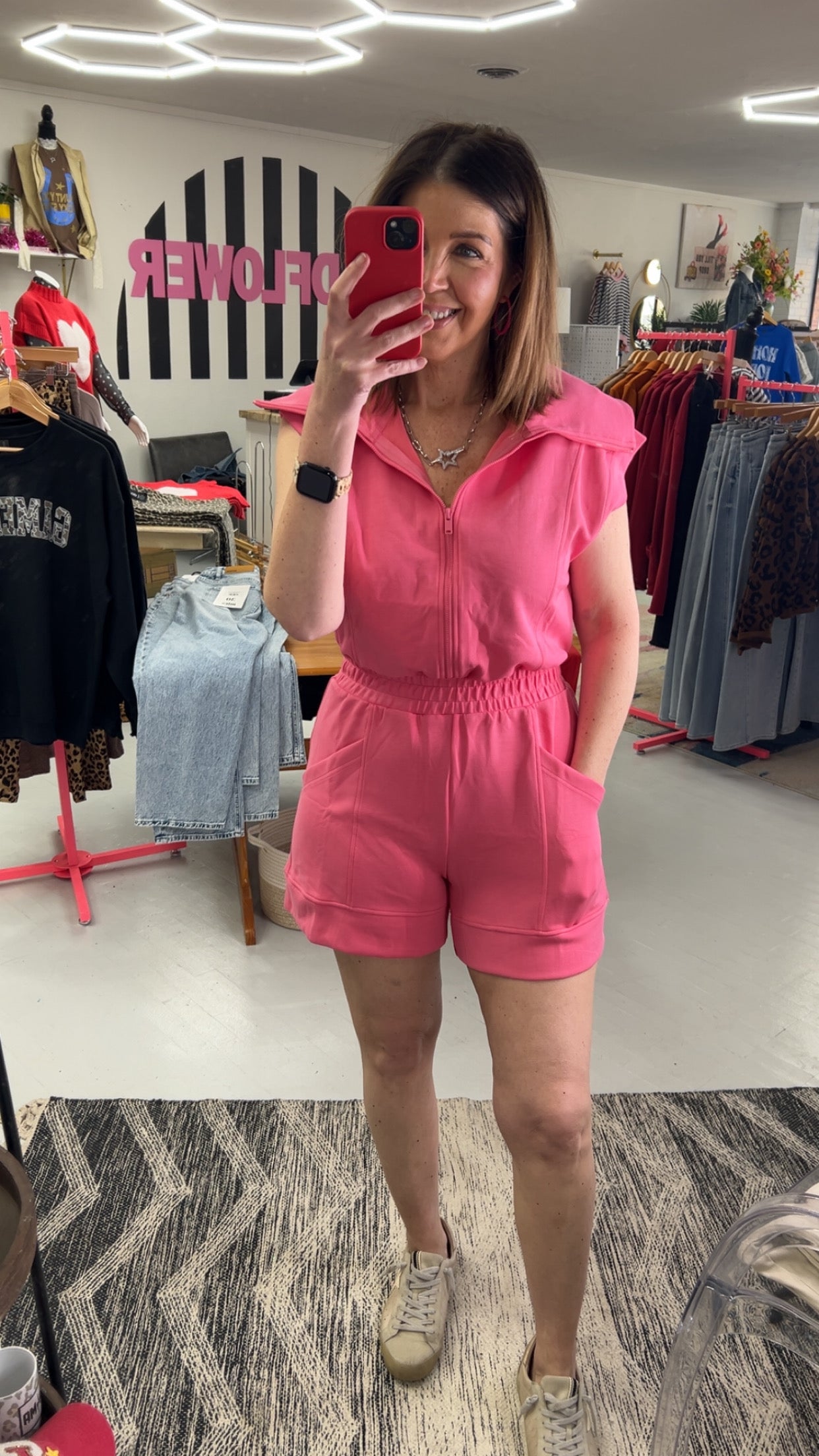 Embrace Today Romper {Coral Pink}