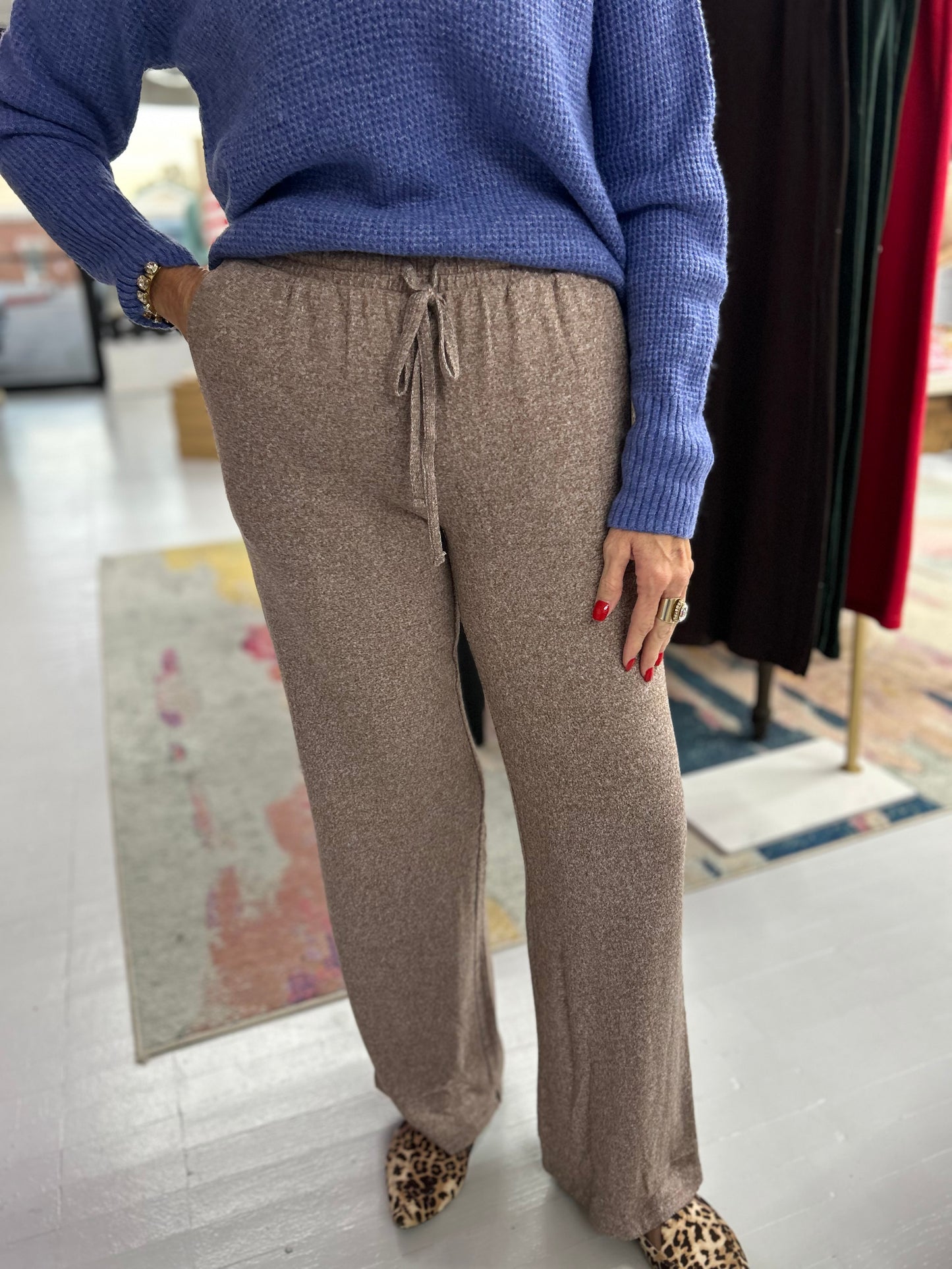 Slow Burn Hacci Pants {Brown}