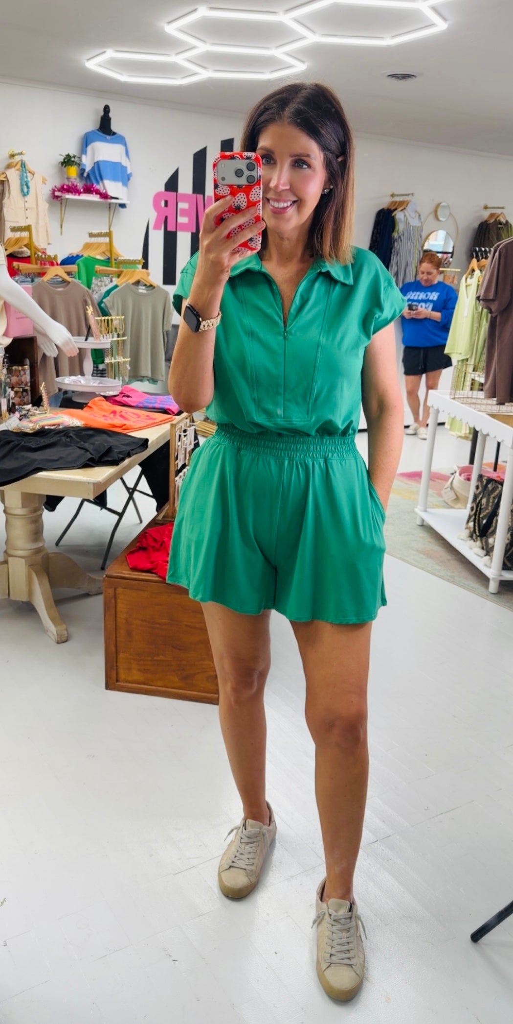 Make A Splash Romper {Green}