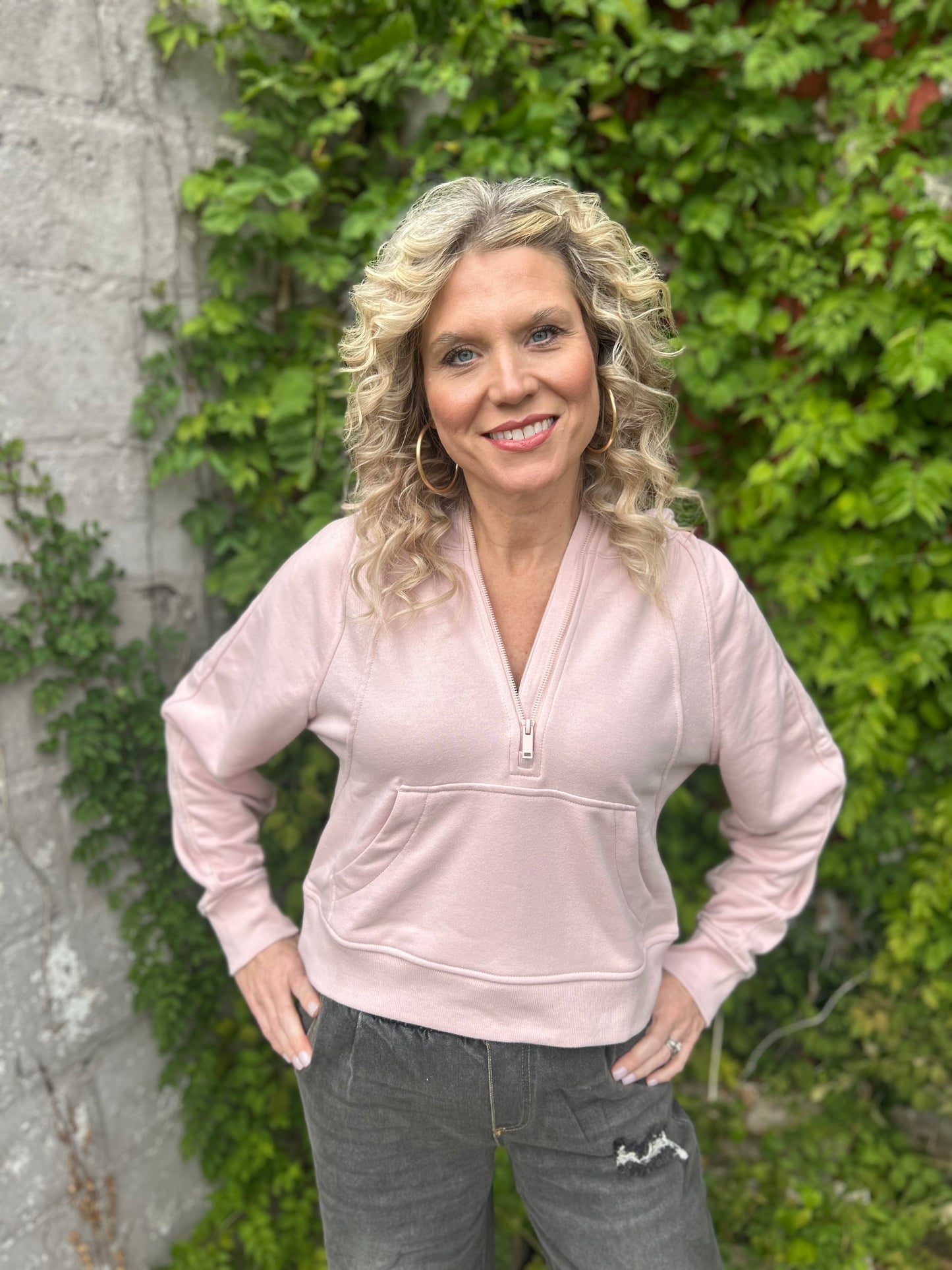 Somewhere Comfy Hoodie {Pink}