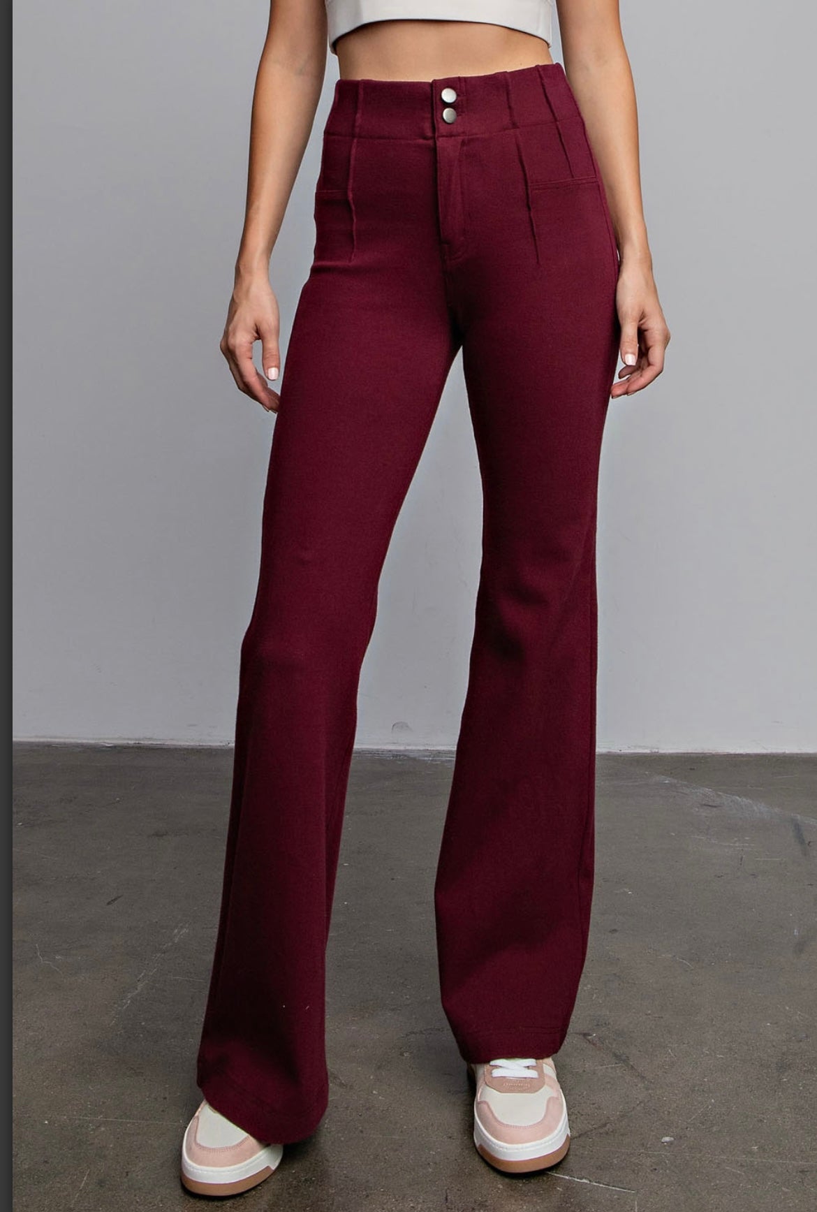 Boss Babe Pants {Wine}