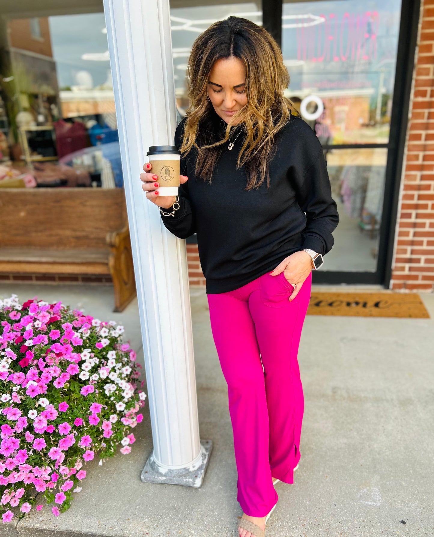 Raspberry Sorbet Yoga Pants