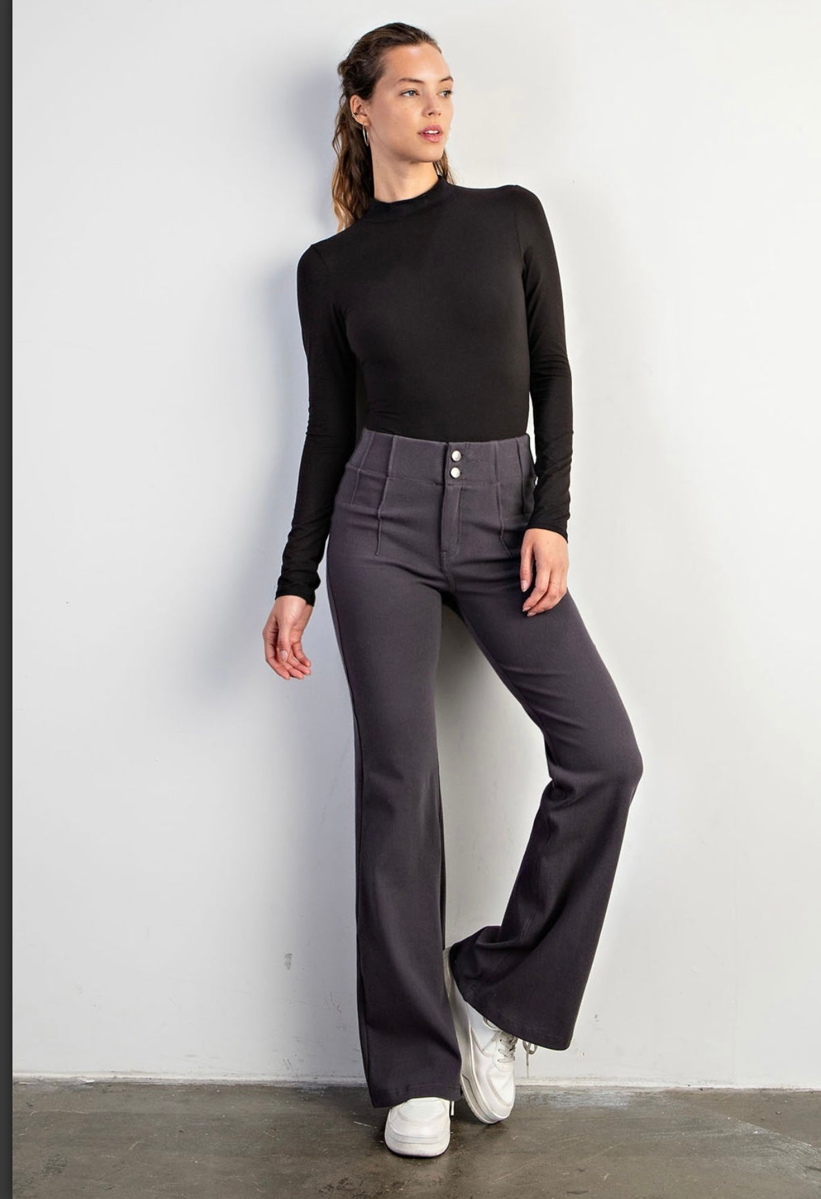 Boss Babe Pants {Charcoal}