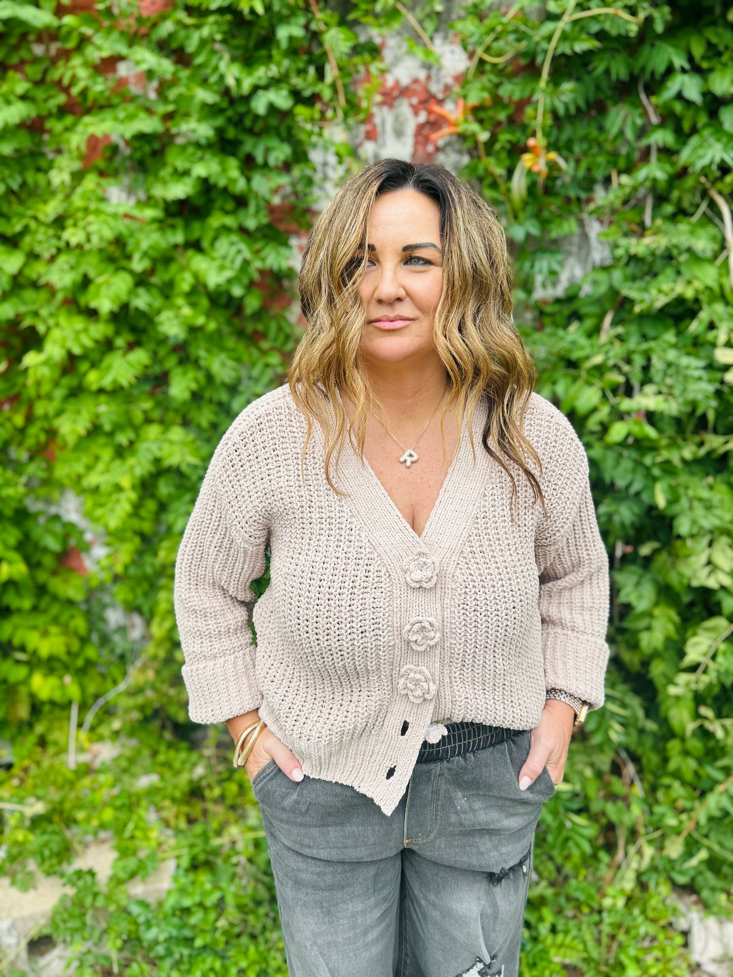 Subtle Sweetness Cardigan {Latte}