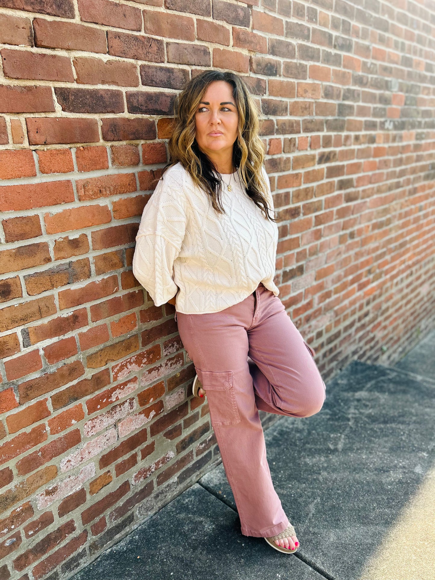 Blush Cargo Jeans