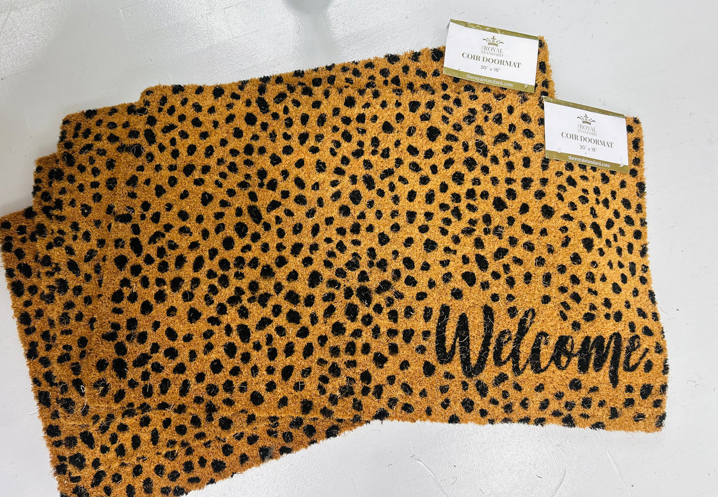 Welcome Leopard Doormat