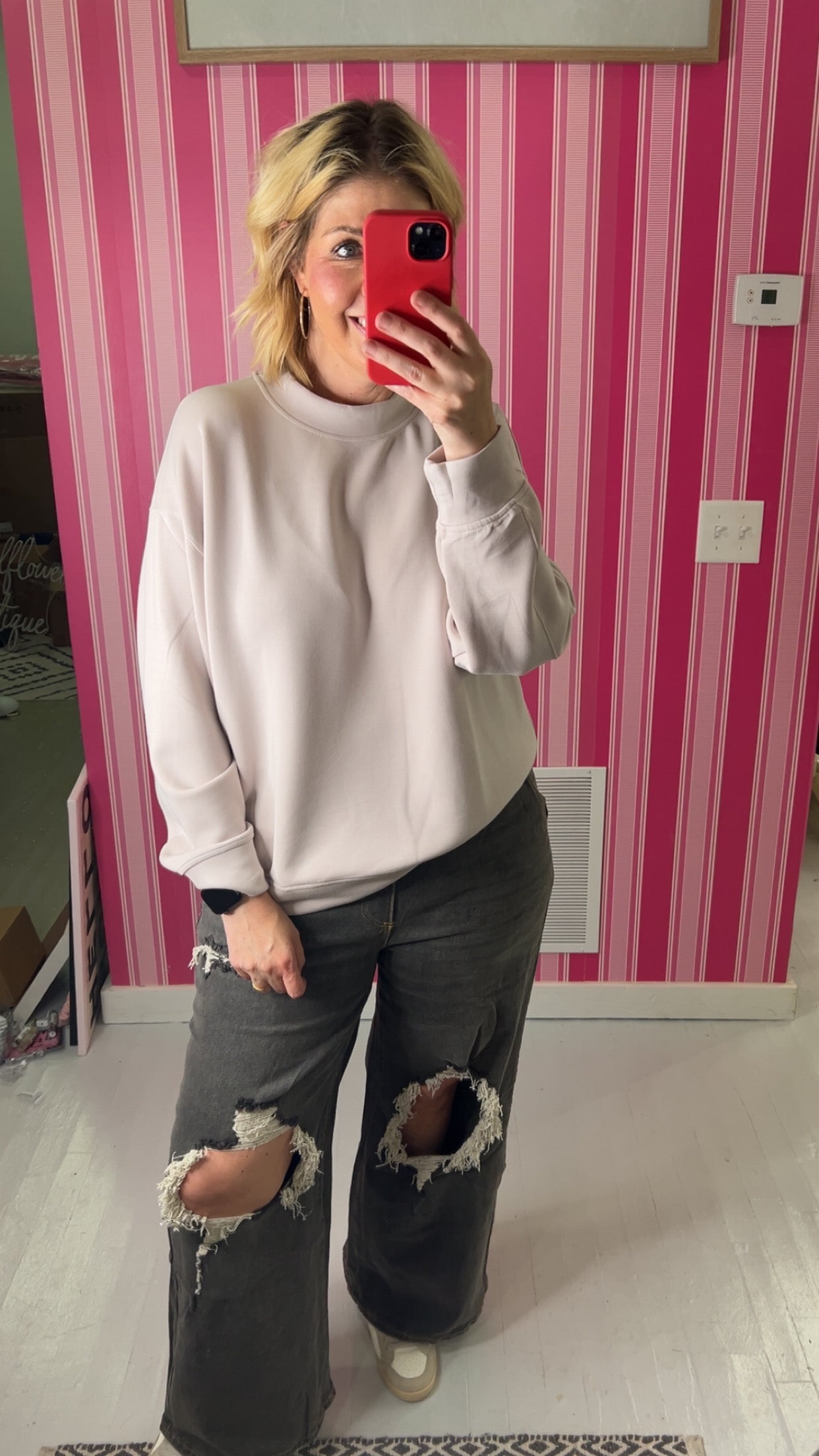 More Than Perfect Scuba Sweatshirt {Mocha}
