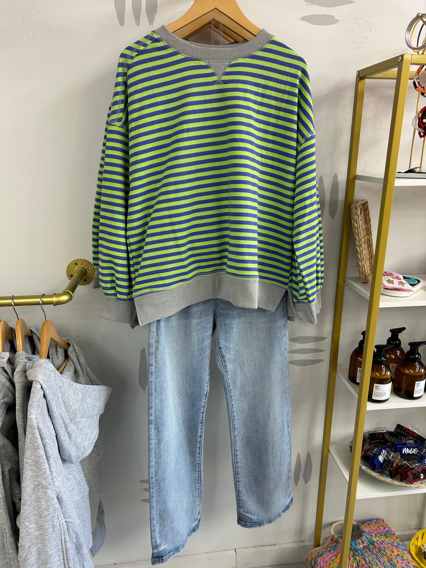 Happy Place Striped Top