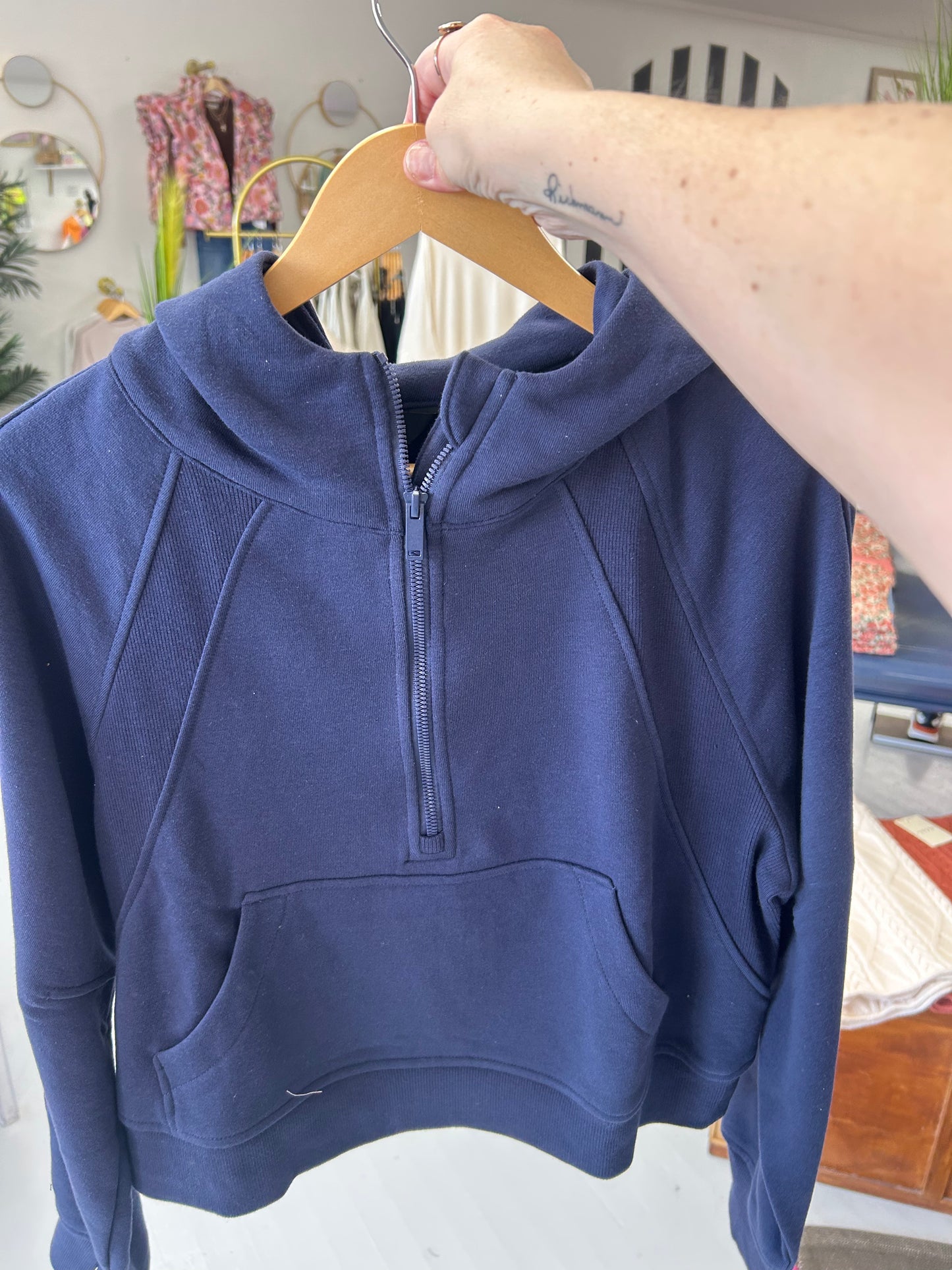Somewhere Comfy Hoodie {Navy}