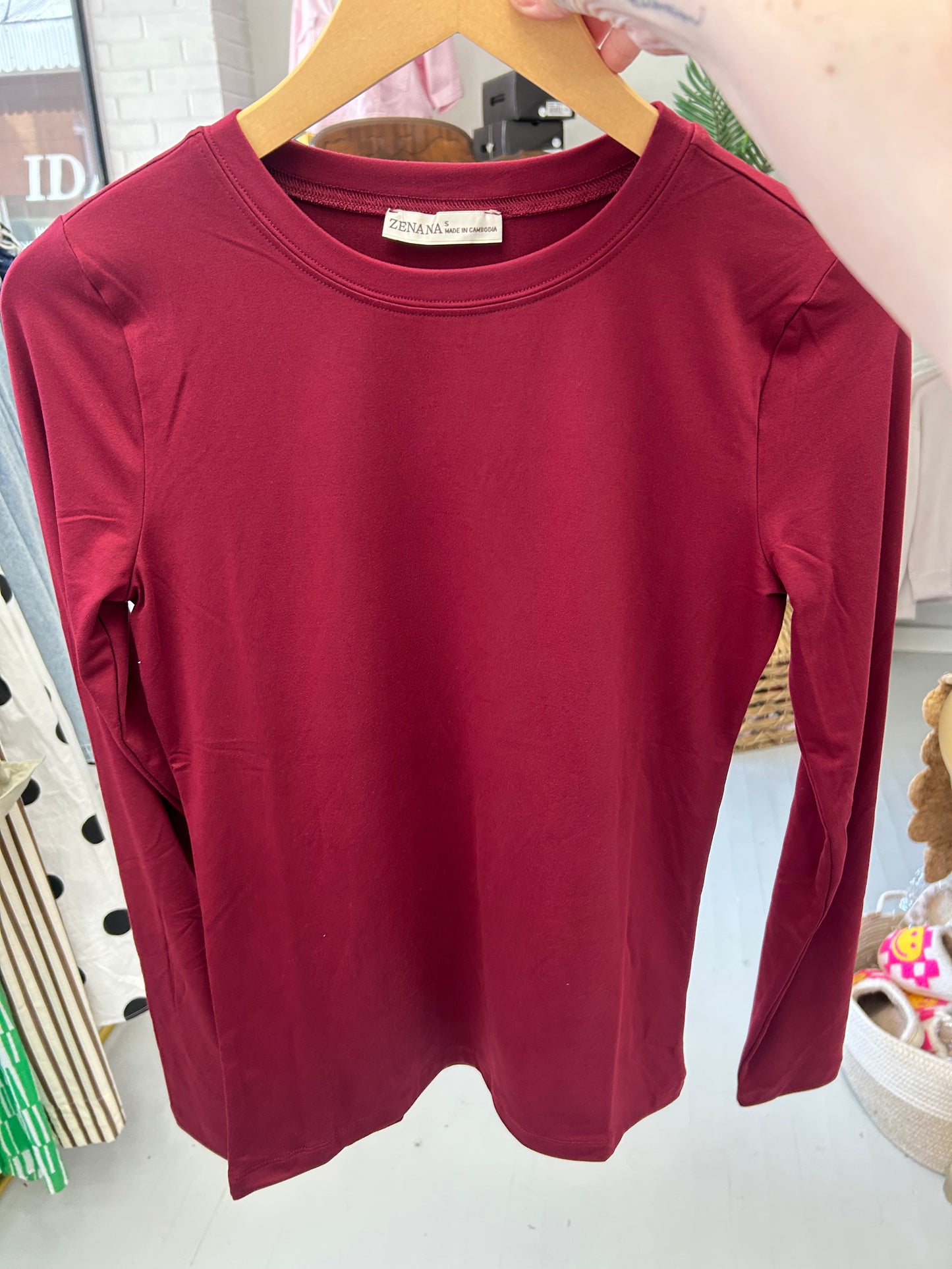 Anywhere & Everywhere Top {Burgundy}