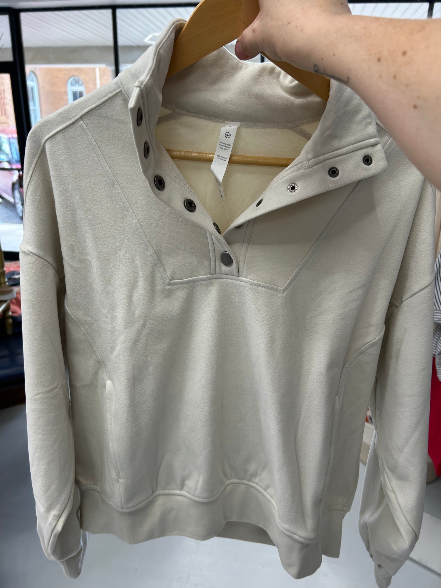 Casual Hangout Pullover {Cream}