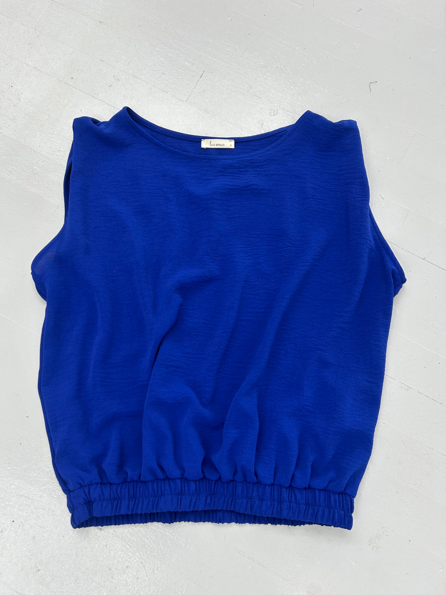 Royal Side Sleeveless Top