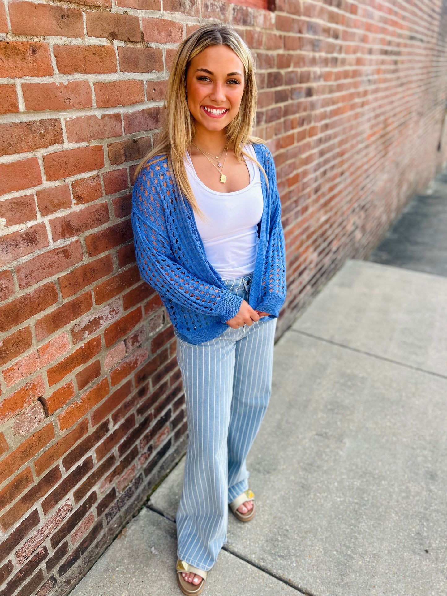 Cello Striped Jeans