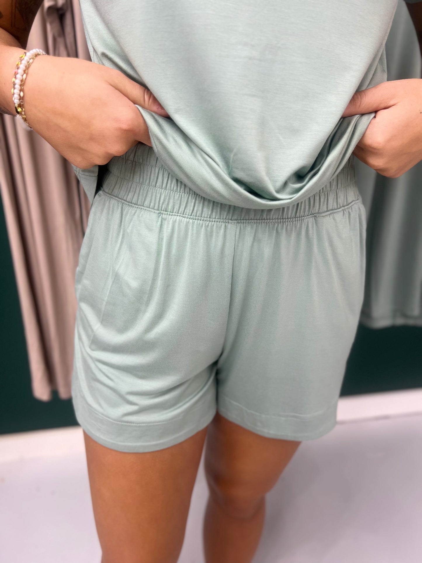 Summers Best Shorts {Moss Green}