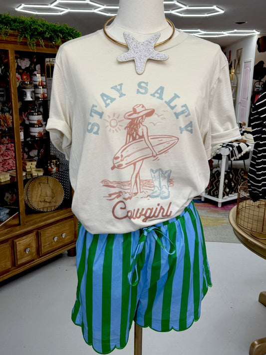 Easy Days Striped Shorts