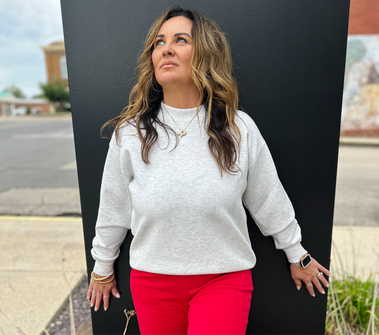 More Than Perfect Scuba Sweatshirt {Ash Gray}