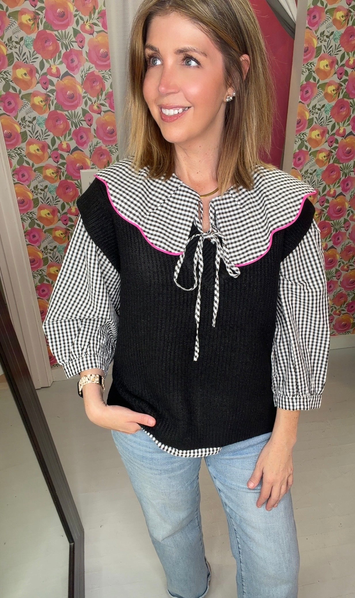 Layer Me Up Sweater Vest {Black}