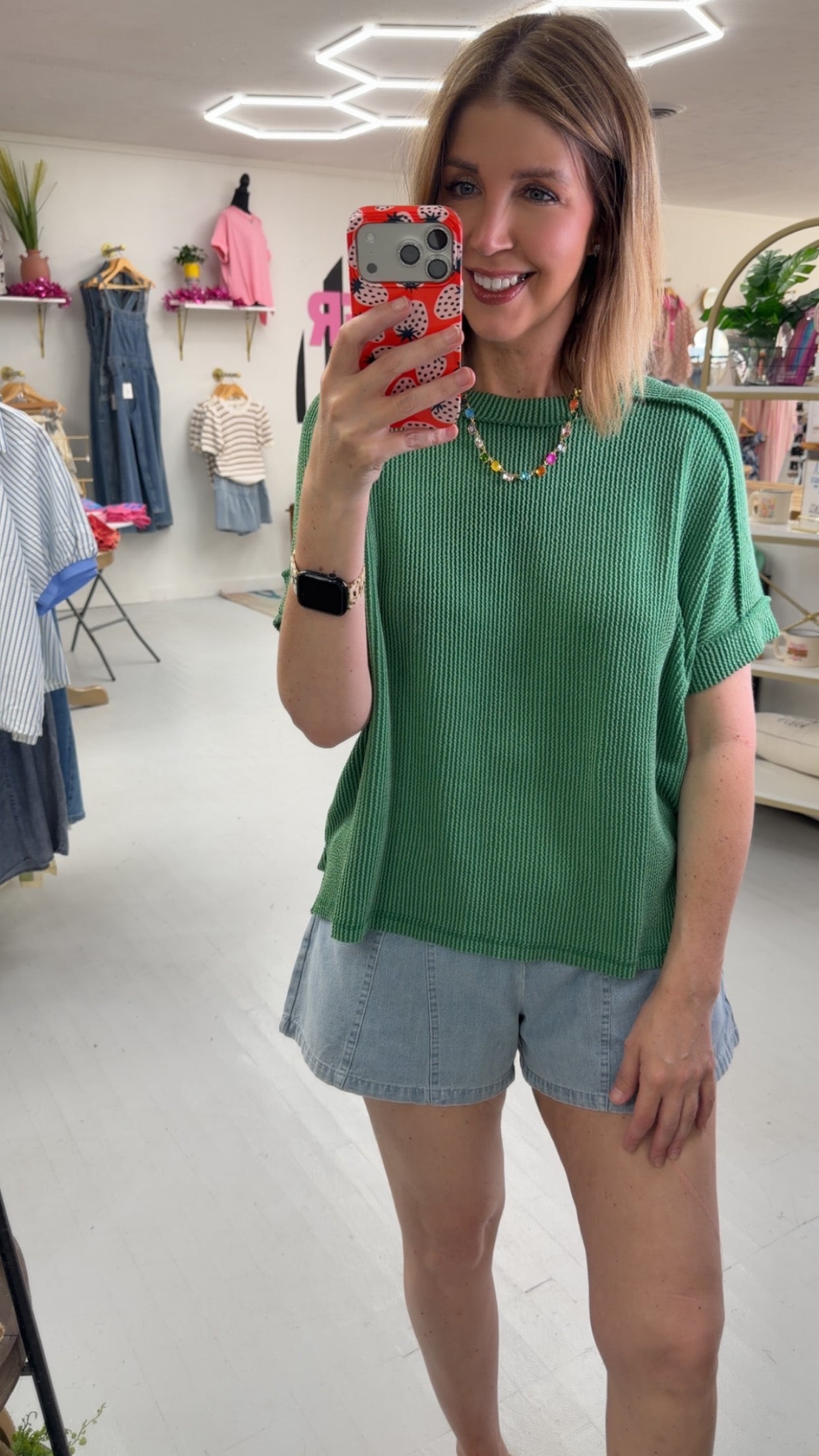 Dreamy Rib Top {Green}