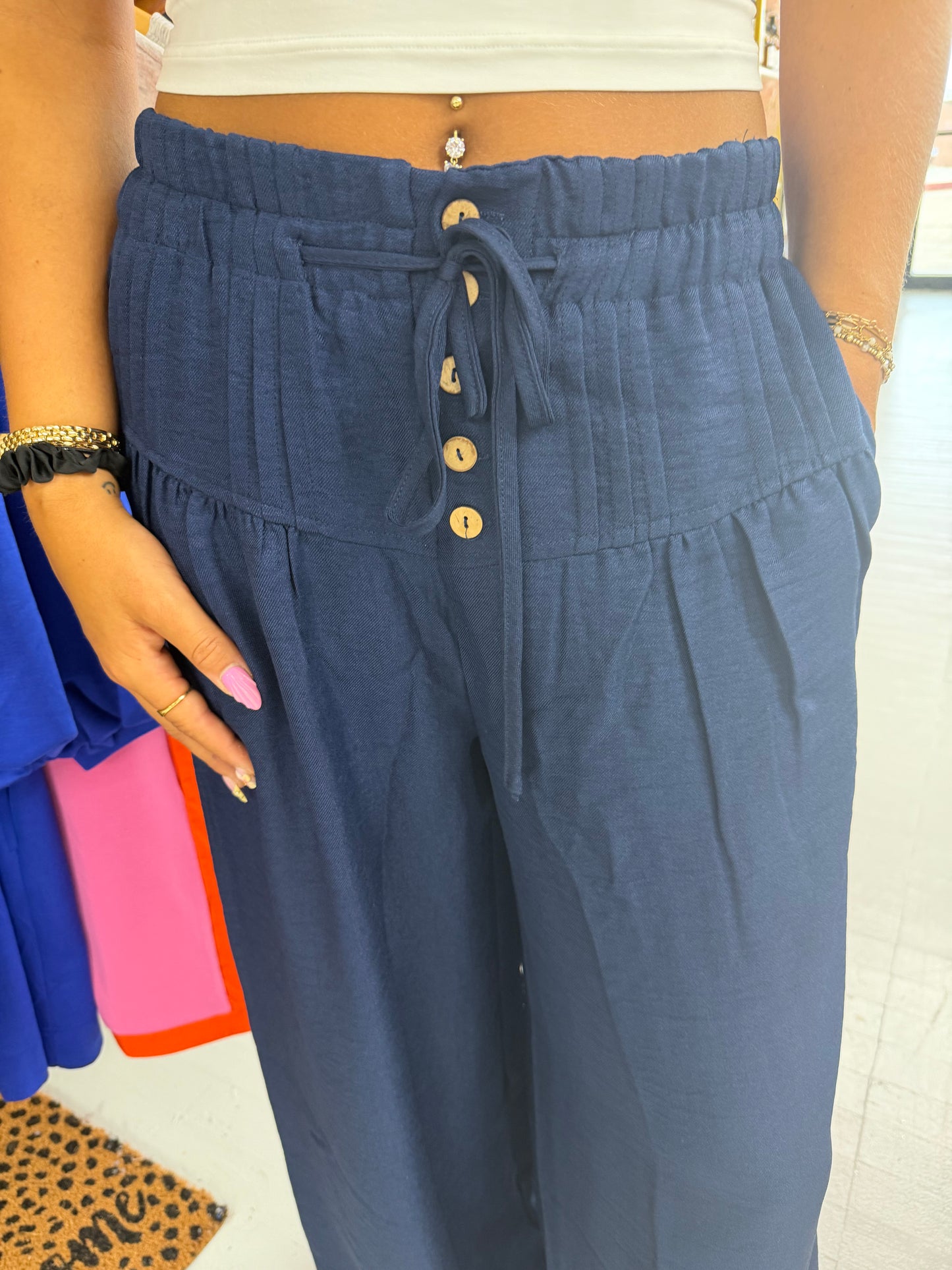 Breezy Beach Pants {Blue}
