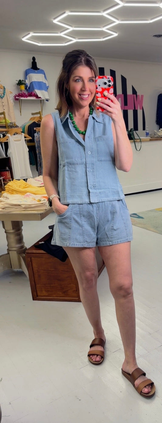 Made For Summer Denim Top
