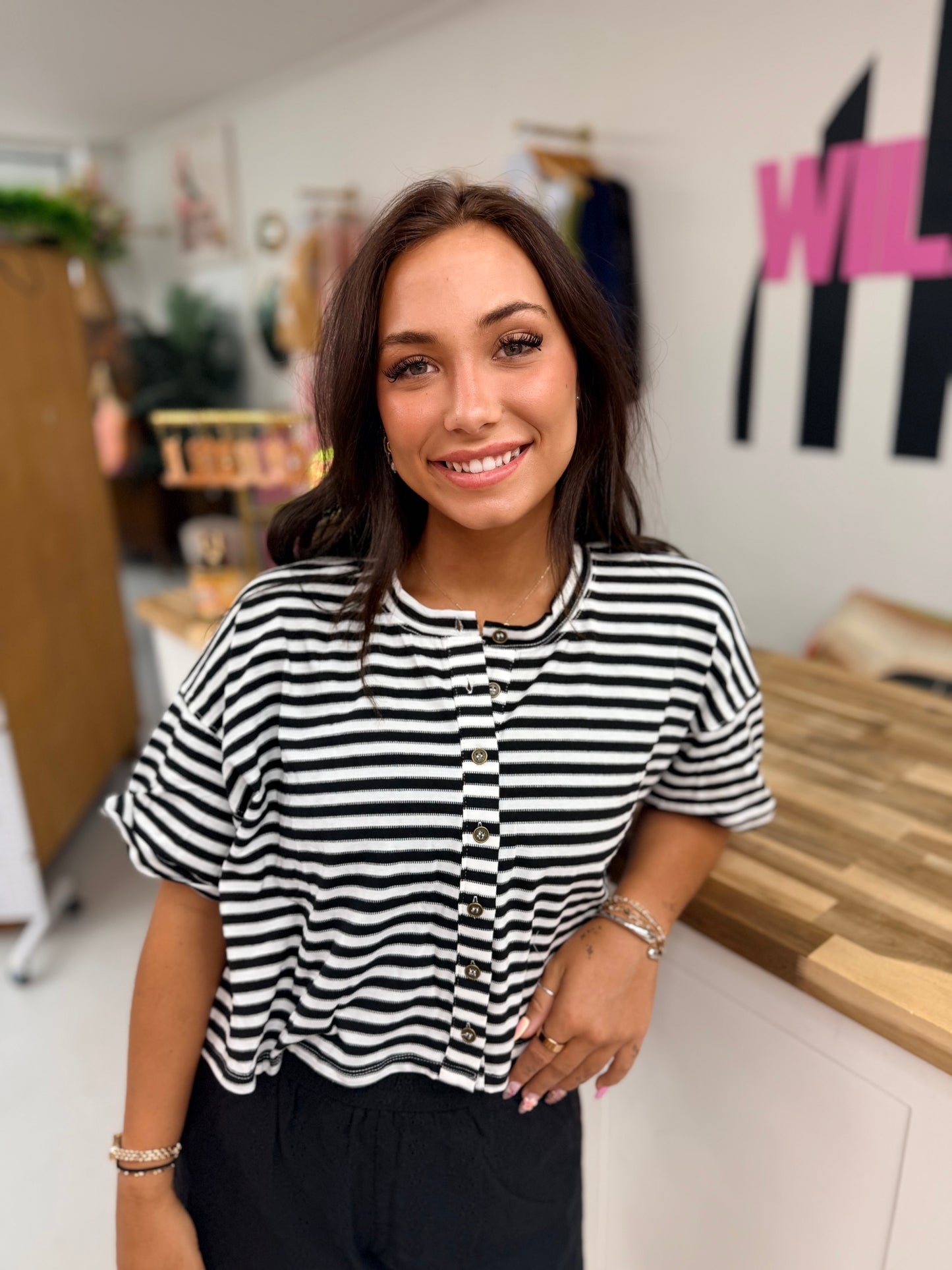Effortlessly Cool Striped Top