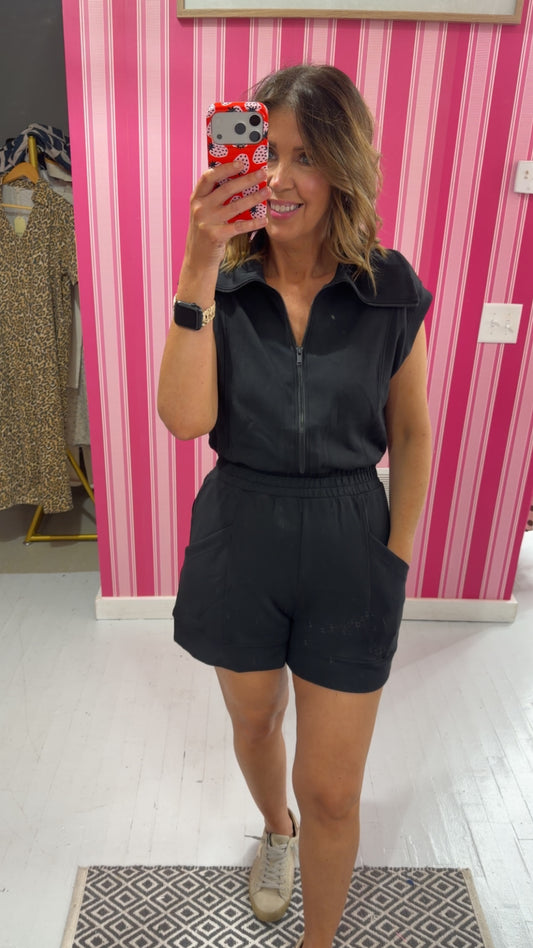 Embrace Today Romper {Black}