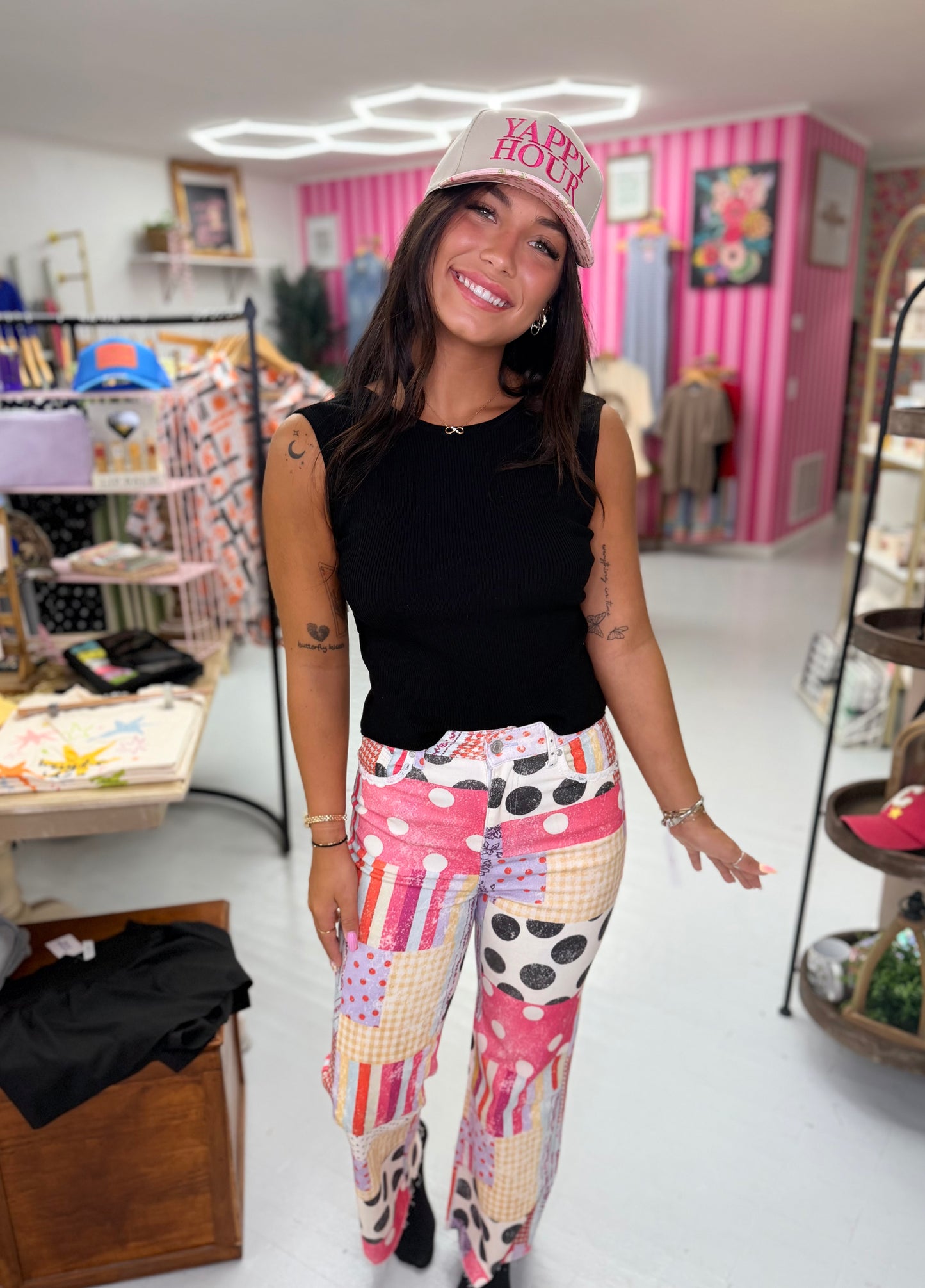 Playful Patch Jeans