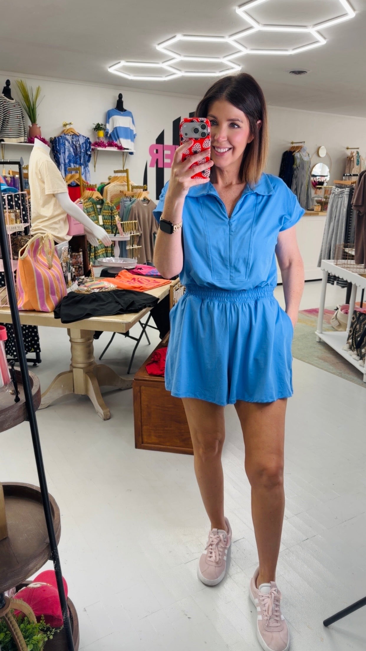 Make A Splash Romper {Aqua Blue}