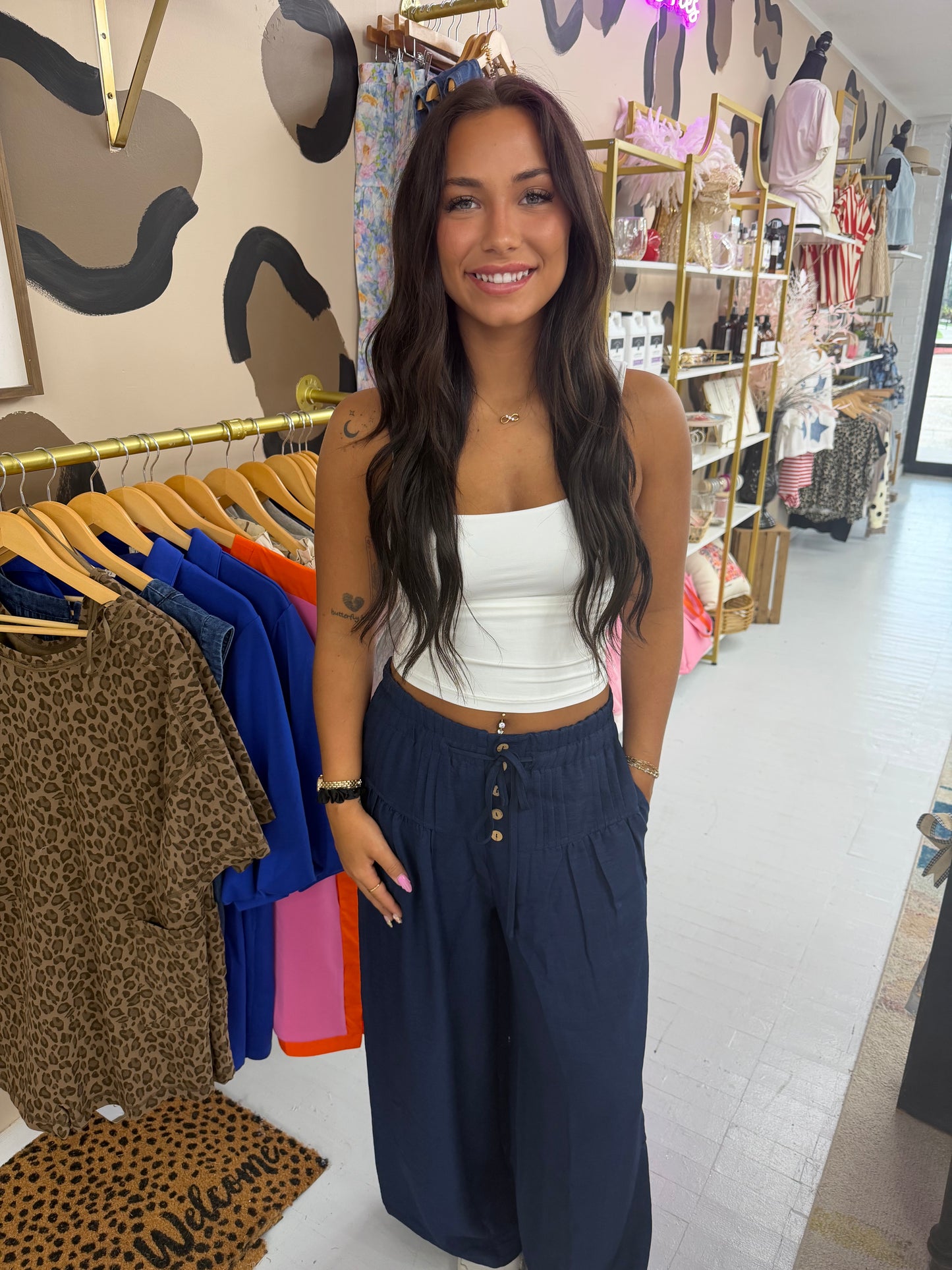 Breezy Beach Pants {Blue}