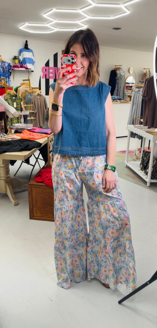 Boho Bloom Floral Pants