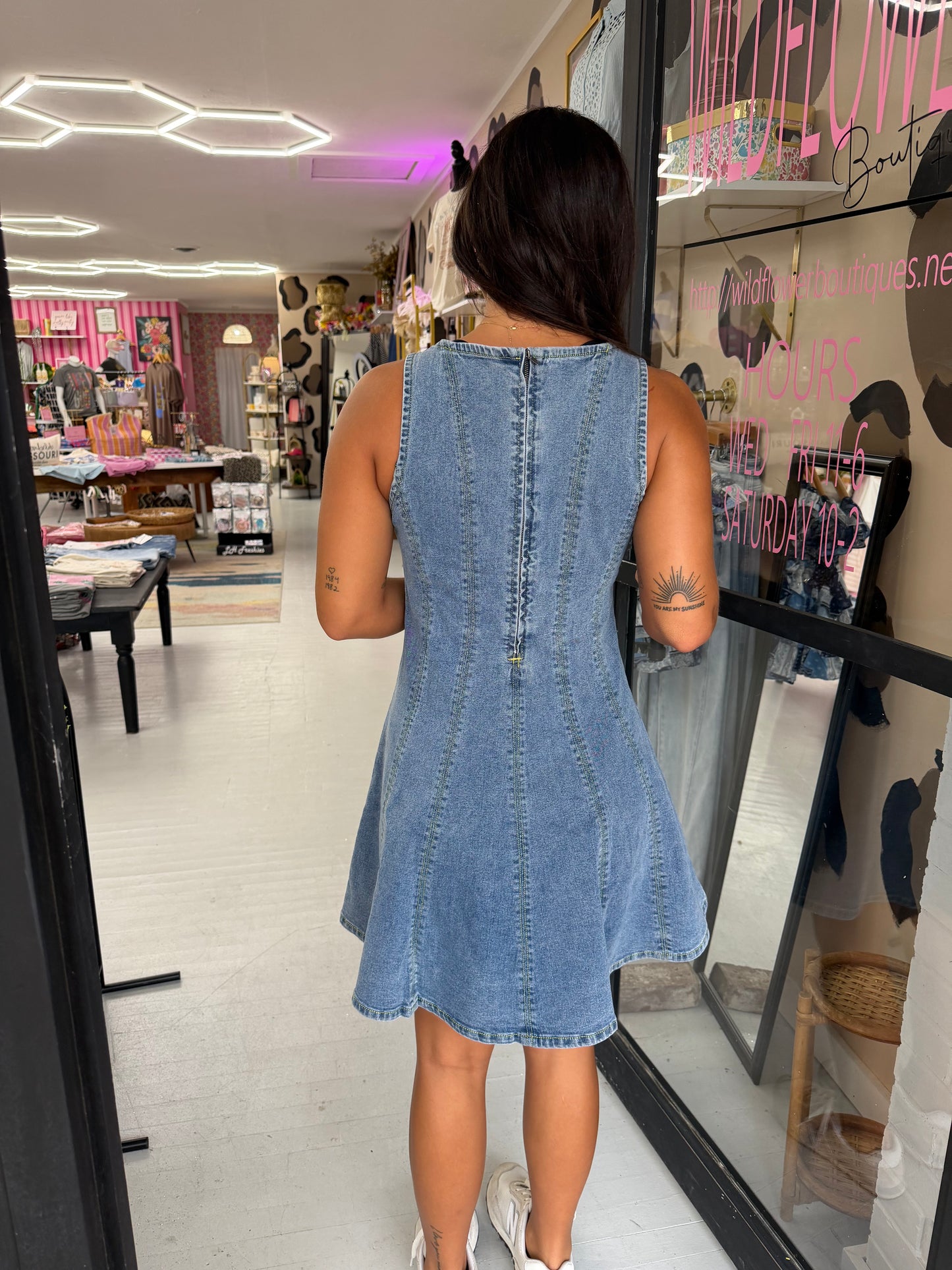 Hear It For The Denim Dress