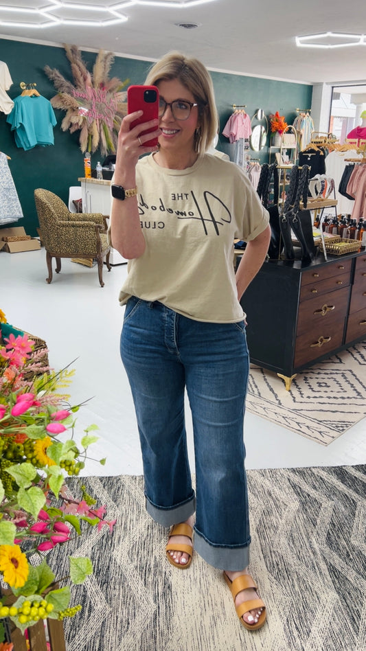 Mica~ Wide Cuffed Jeans