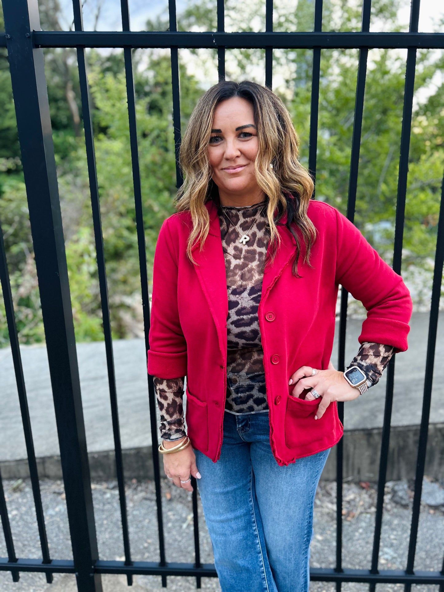 Had To Have It Mesh Top {Leopard}