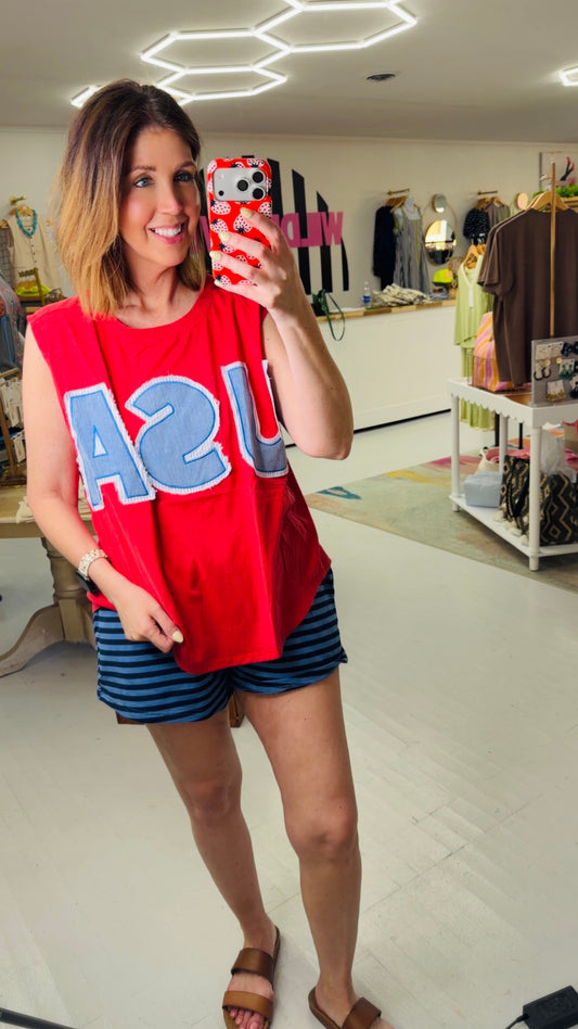 Denim USA Tank