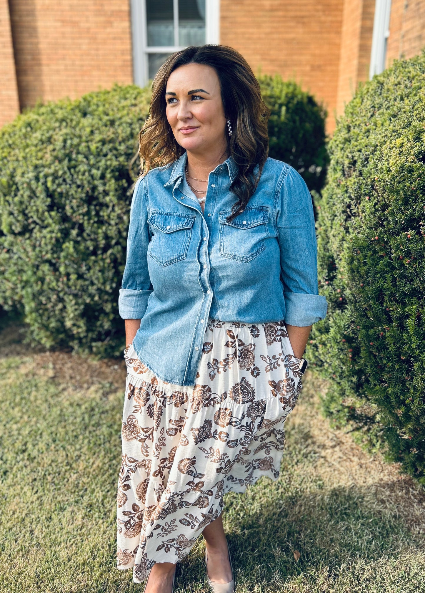 Plain and Simple Denim Top