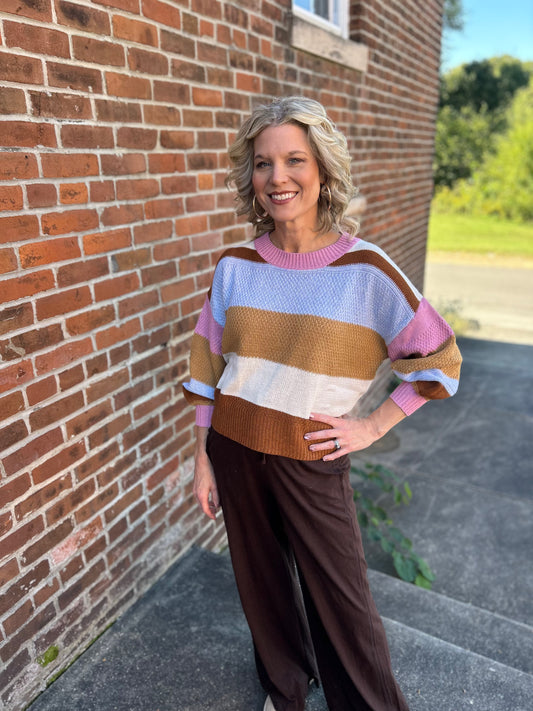 Take Your Chance Striped Sweater