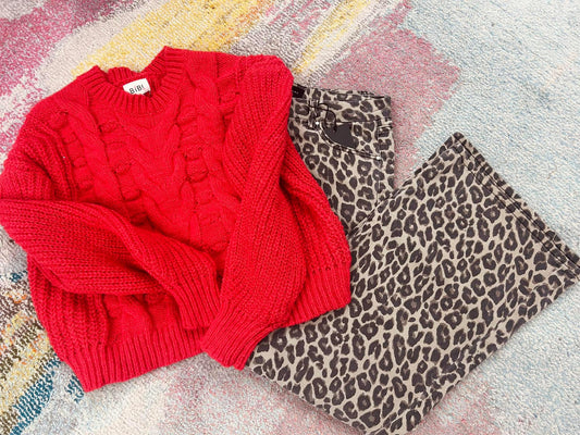 Out In The Wild Leopard Jeans