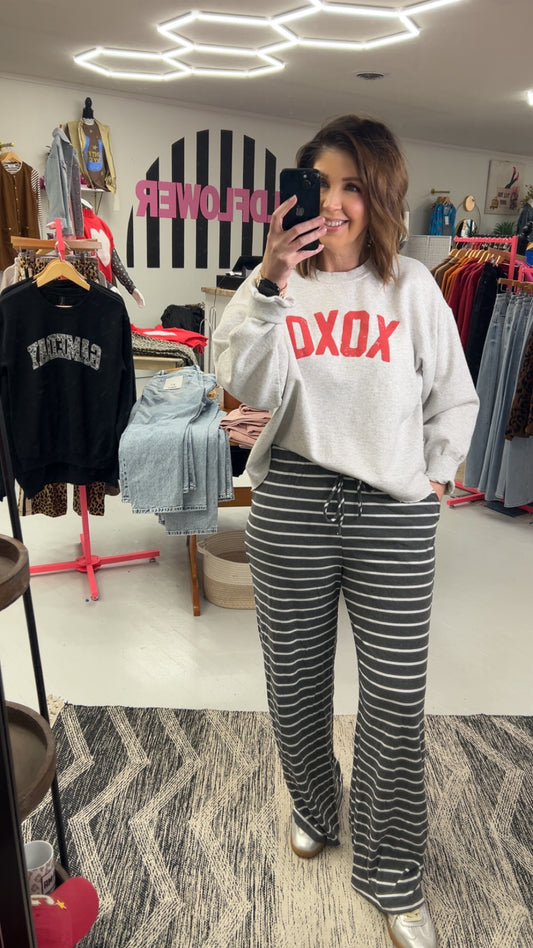 Cozy Nights Striped Pants