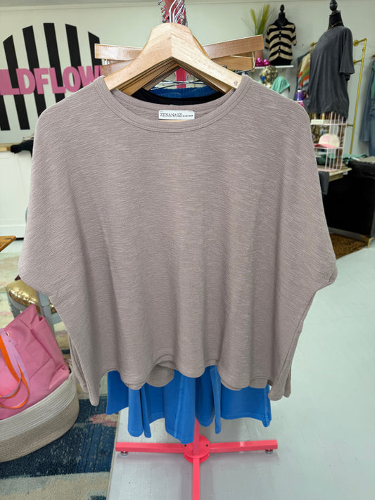 On The Daily Cropped Tee {Mocha}