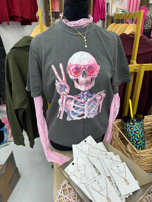 Peace Skelly Tee