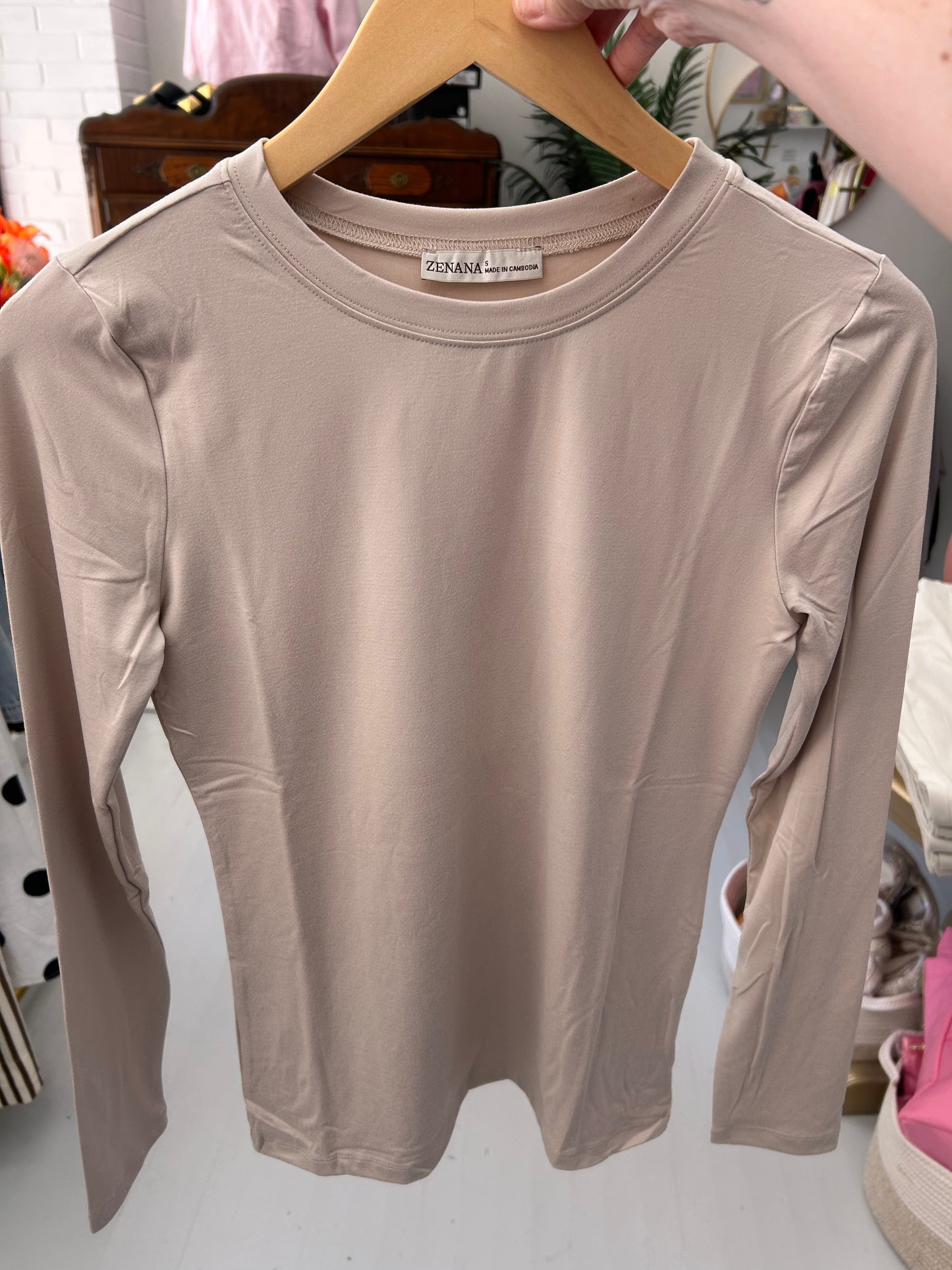 Anywhere & Everywhere Top {Beige}