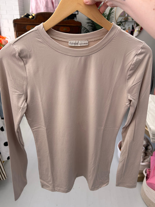 Anywhere & Everywhere Top {Beige}