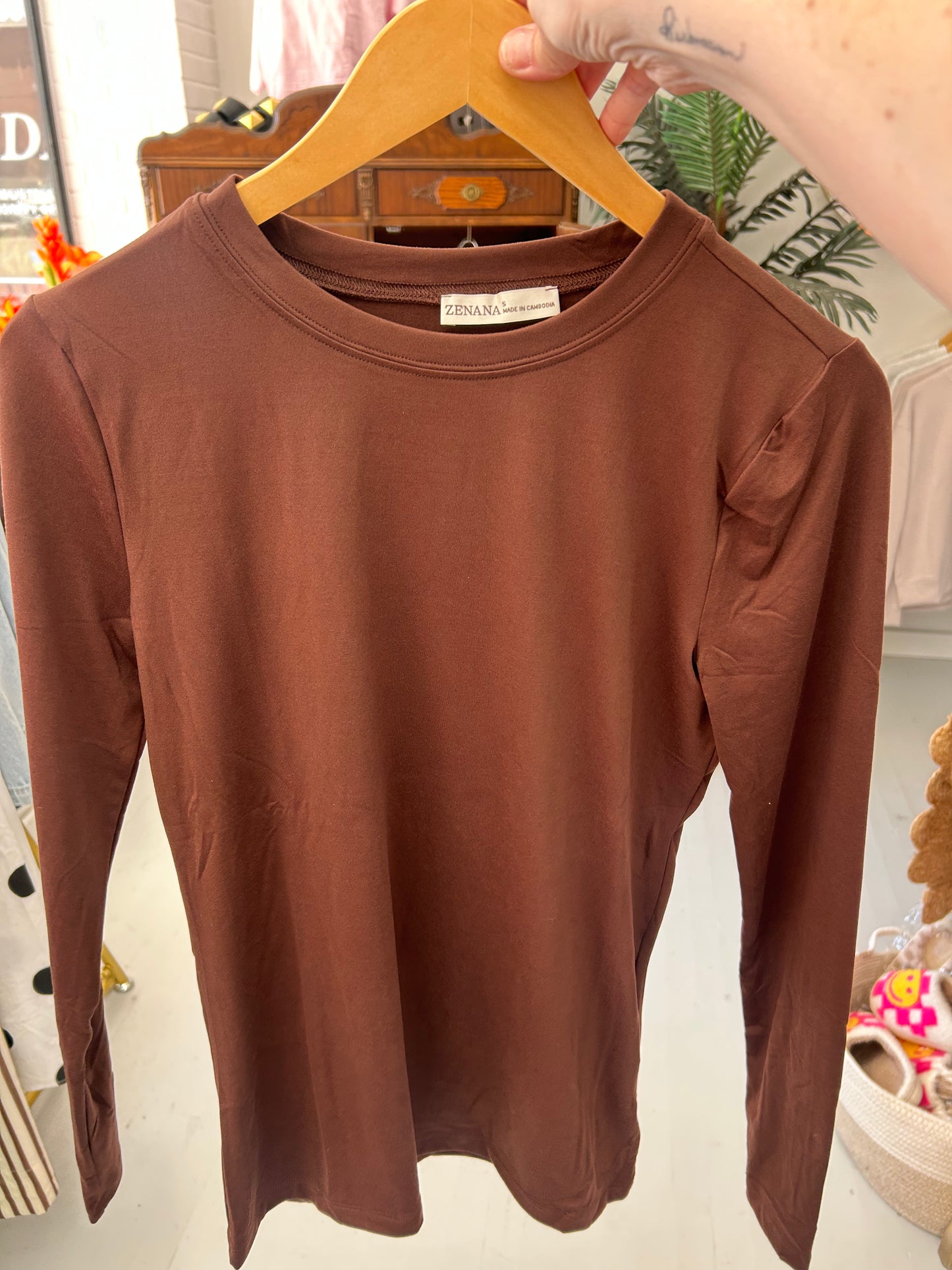 Anywhere & Everywhere Top {Brown}