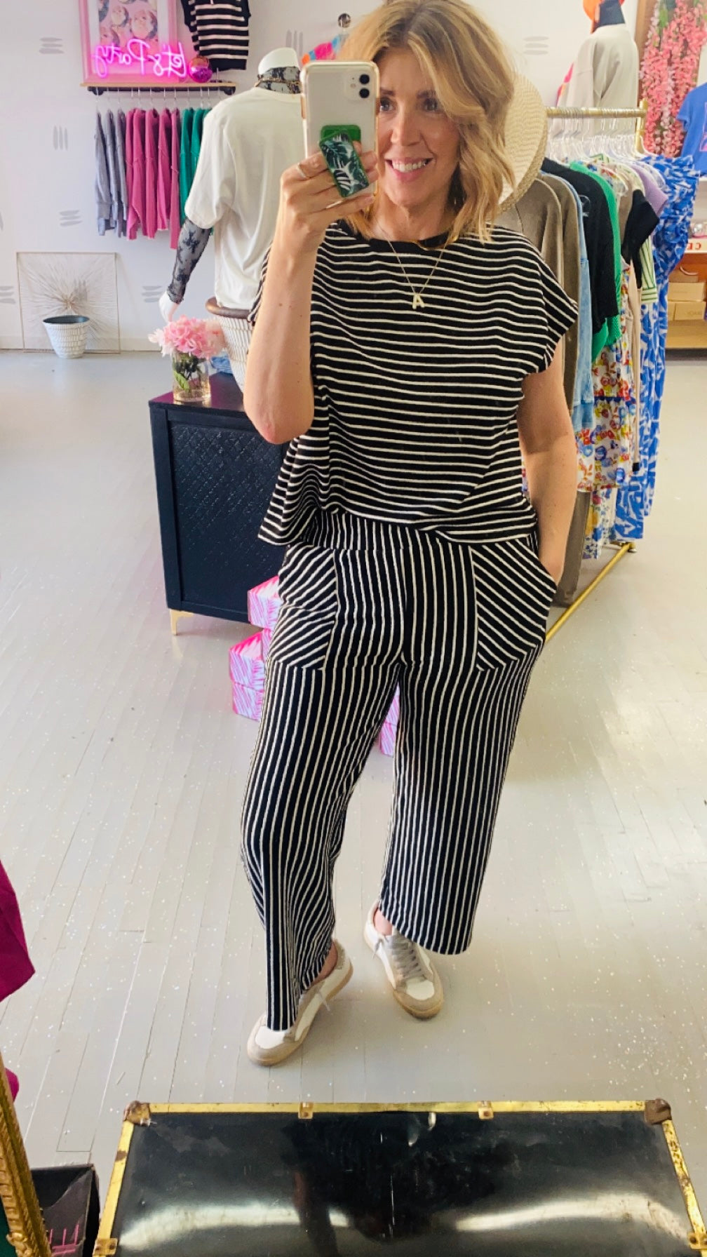 Double Take Striped Set