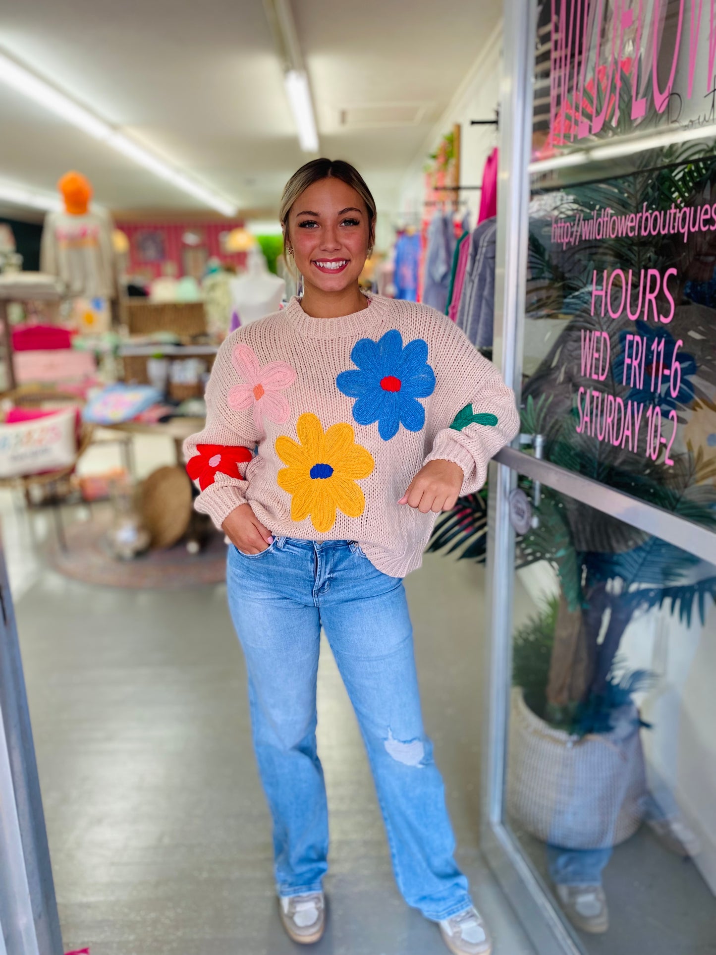 Cool Girl Embroidered Sweater