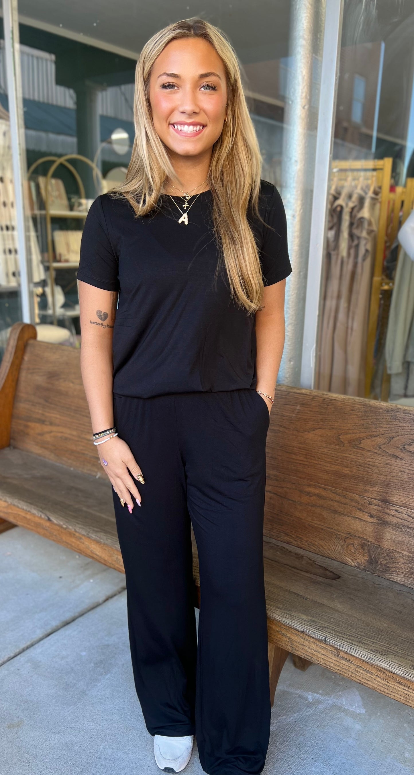 Girls Trip Top {Black}