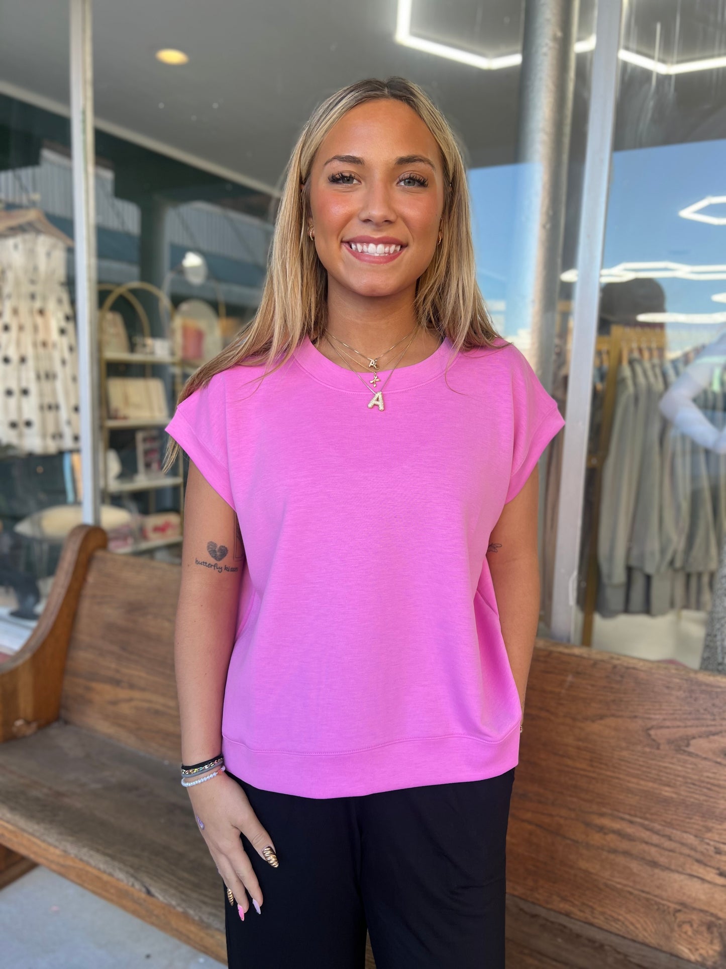 Headed Out Scuba Top {Pink}