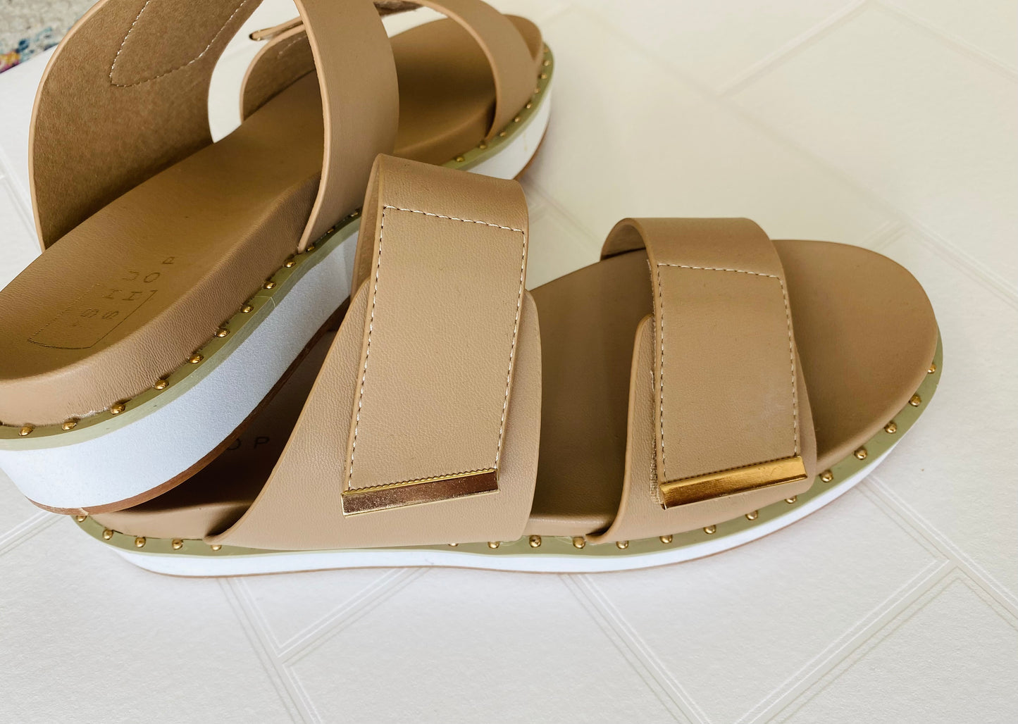 {ShuShop} Bethany Double Strap Sandals